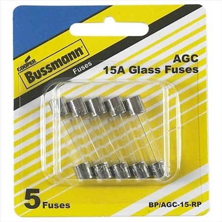 Glass Fuse AGC Series FastActing 15A